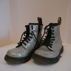 Toddler 1460 Glitter Lace Up Boots